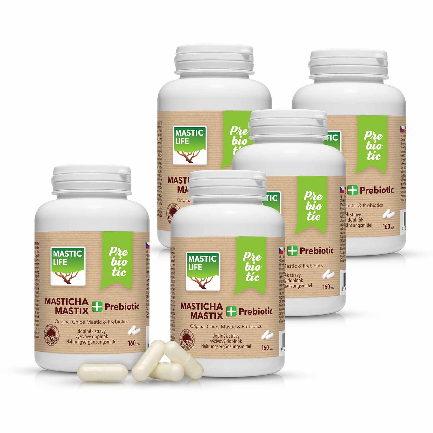 Masticha+ Prebiotic Economy dlhodobá masticha terapia (800 kapsúl) Masticlife
