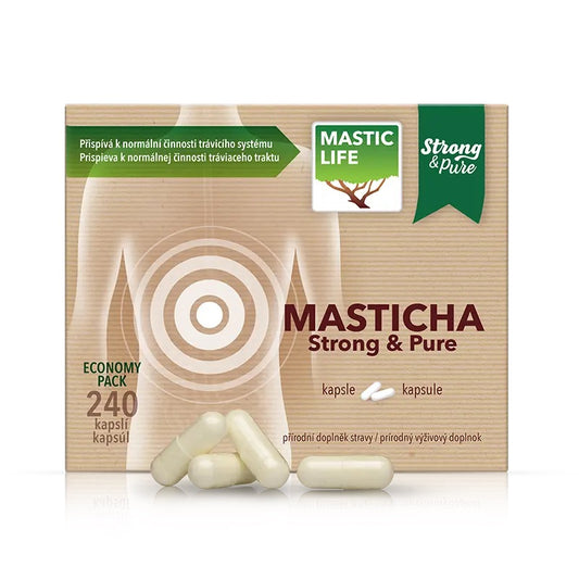 Masticha Strong&Pure Economy Pack (240 kapsul) Masticlife front