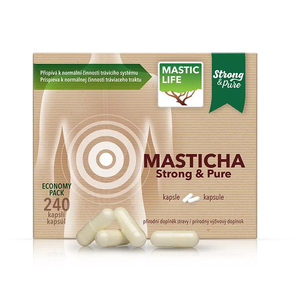 Masticha Strong&Pure Economy Pack (240 kapsul) Masticlife front