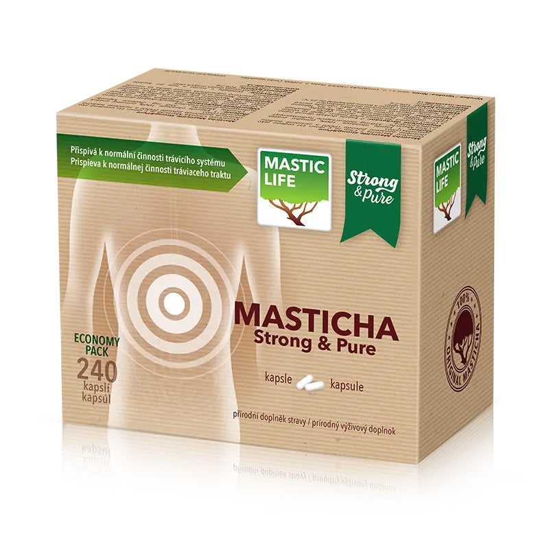 Masticha Strong&Pure Economy Pack (240 kapsúl) Masticlife side