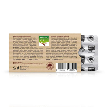 Masticha Strong&Pure Mini Pack (20 kapsúl) Masticlife back