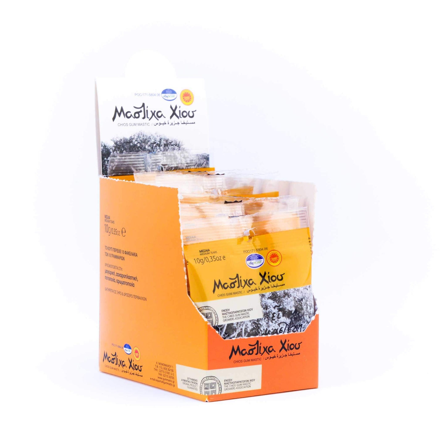 Masticha krystaly střední surová pryskyřice