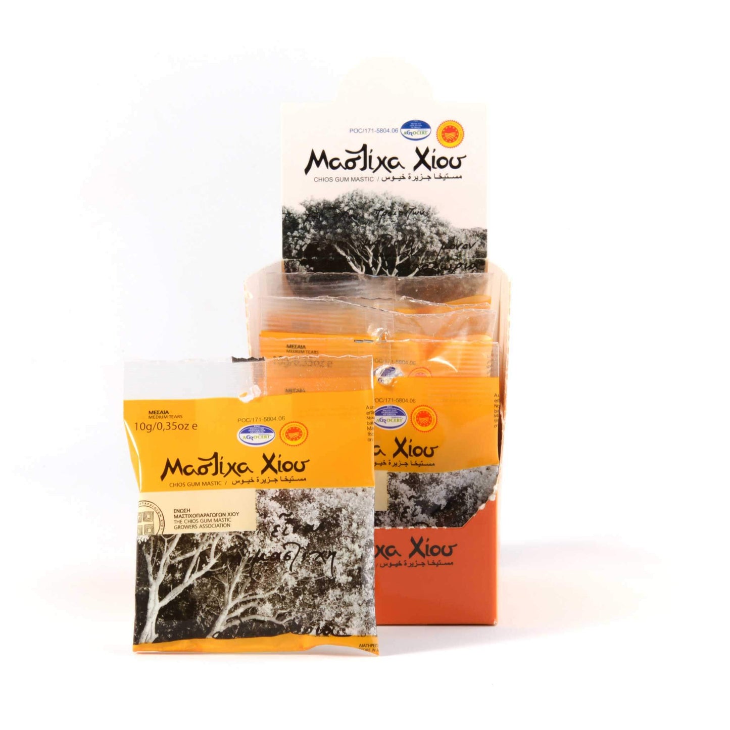 Masticha krystaly střední surová pryskyřice