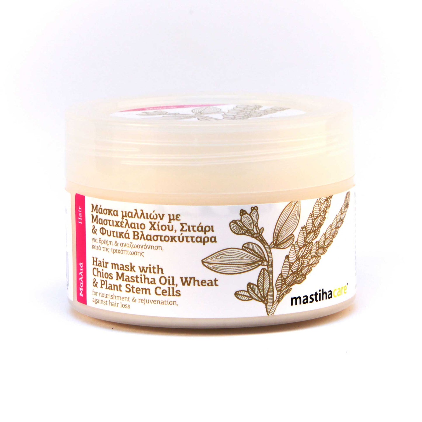 Maska na vlasy s mastichou a pšenicou